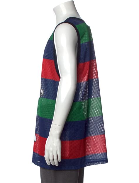 gucci x snoopy|Gucci x Snoopy Mesh Striped Tank .